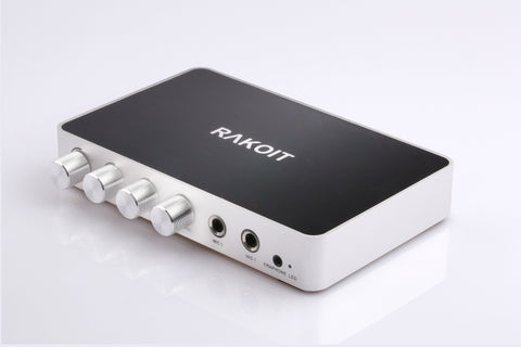 Image of 4K HDMI Karaoke Mixer Amplifier - RAKOIT Portable Digital Stereo Audio Echo System Machine with 2 Mics